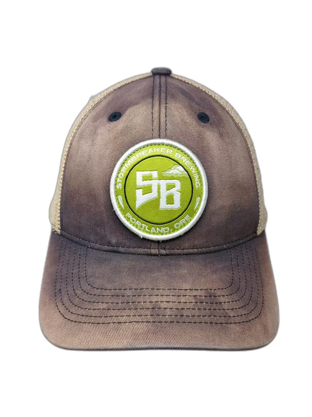 Brewery Branding Co Stormbreaker Brewing Portland Blue Trucker Hat One Size Mesh
